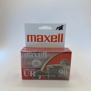 Maxell Blank Audio Cassette Normal Bias UR 90 Minutes
